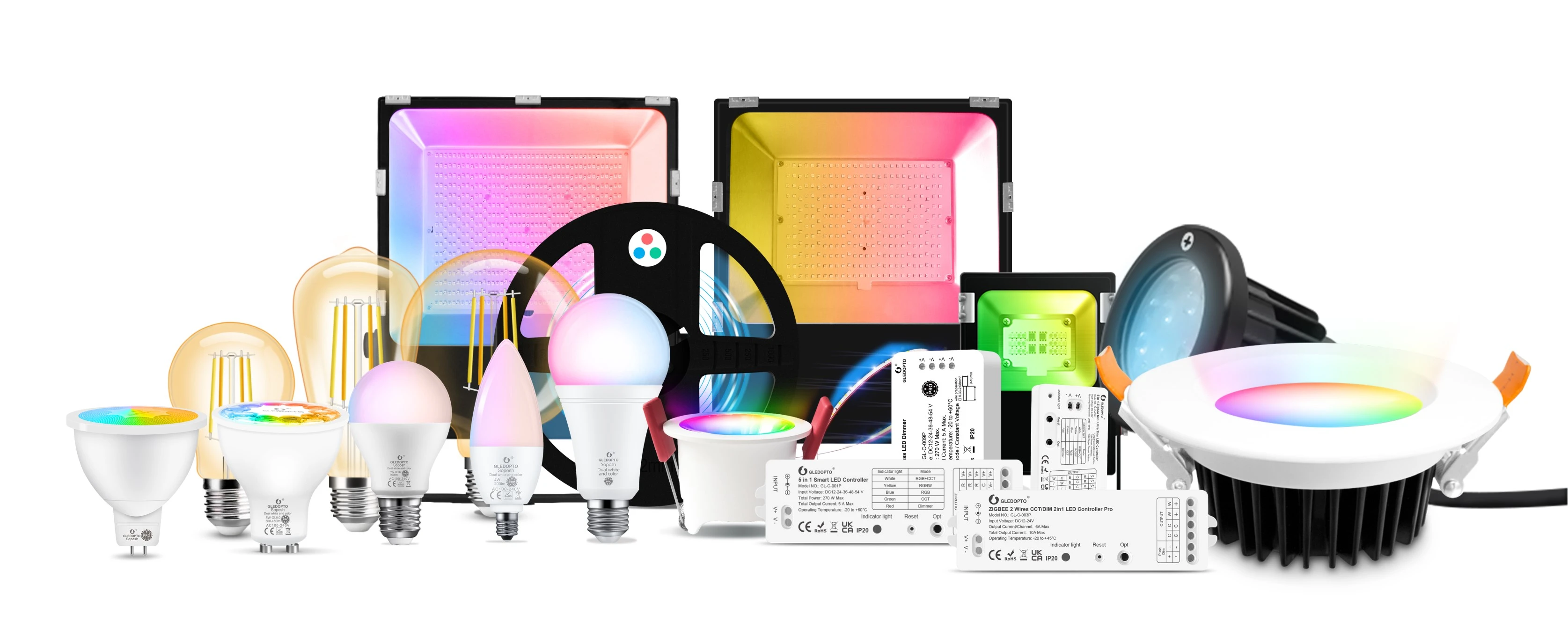 RGB led downlight Zigbee Hue