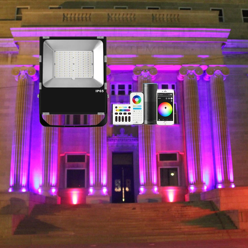 smart flood light 100W
