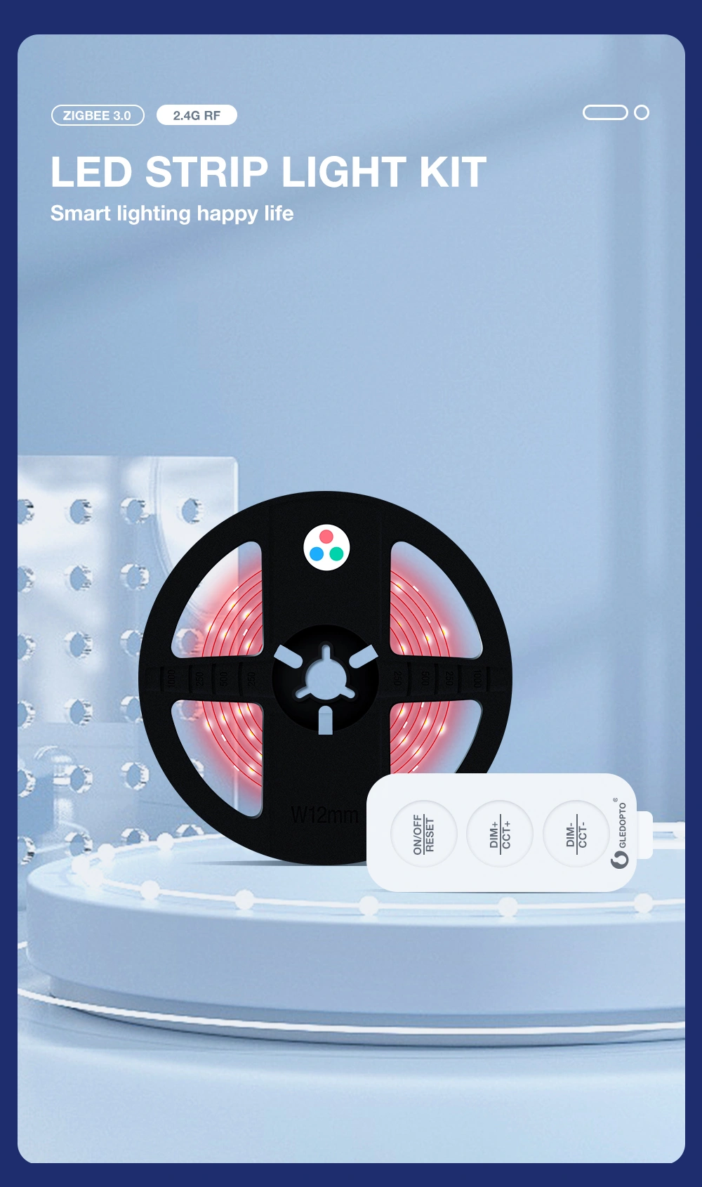 gledopto zigbee led control rgbw strip light