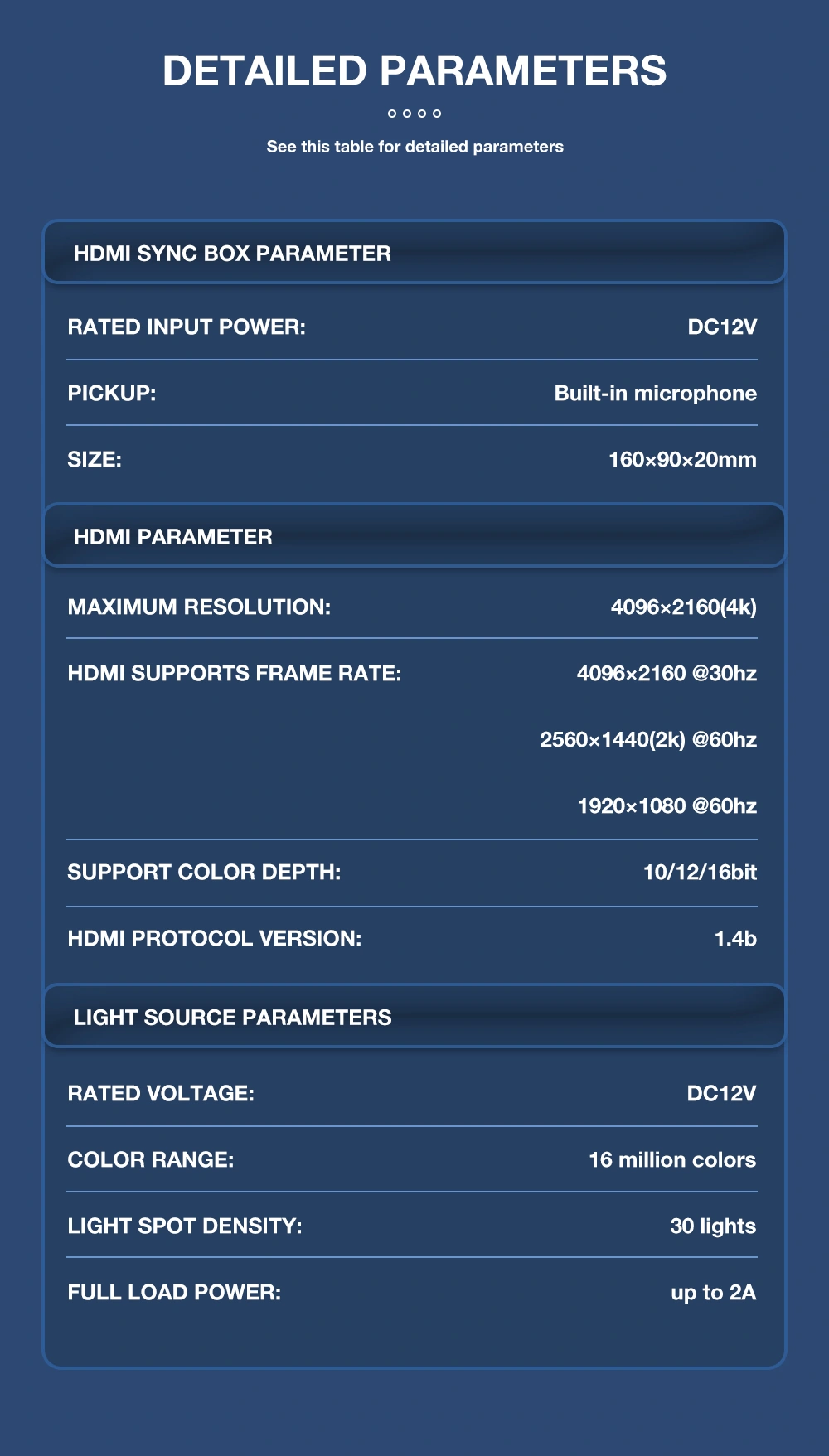 hdmi sync TV ambinent light