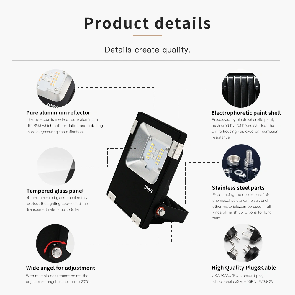 led floodlight rgb 10W
