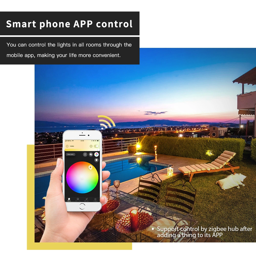 smart led flood light rgb