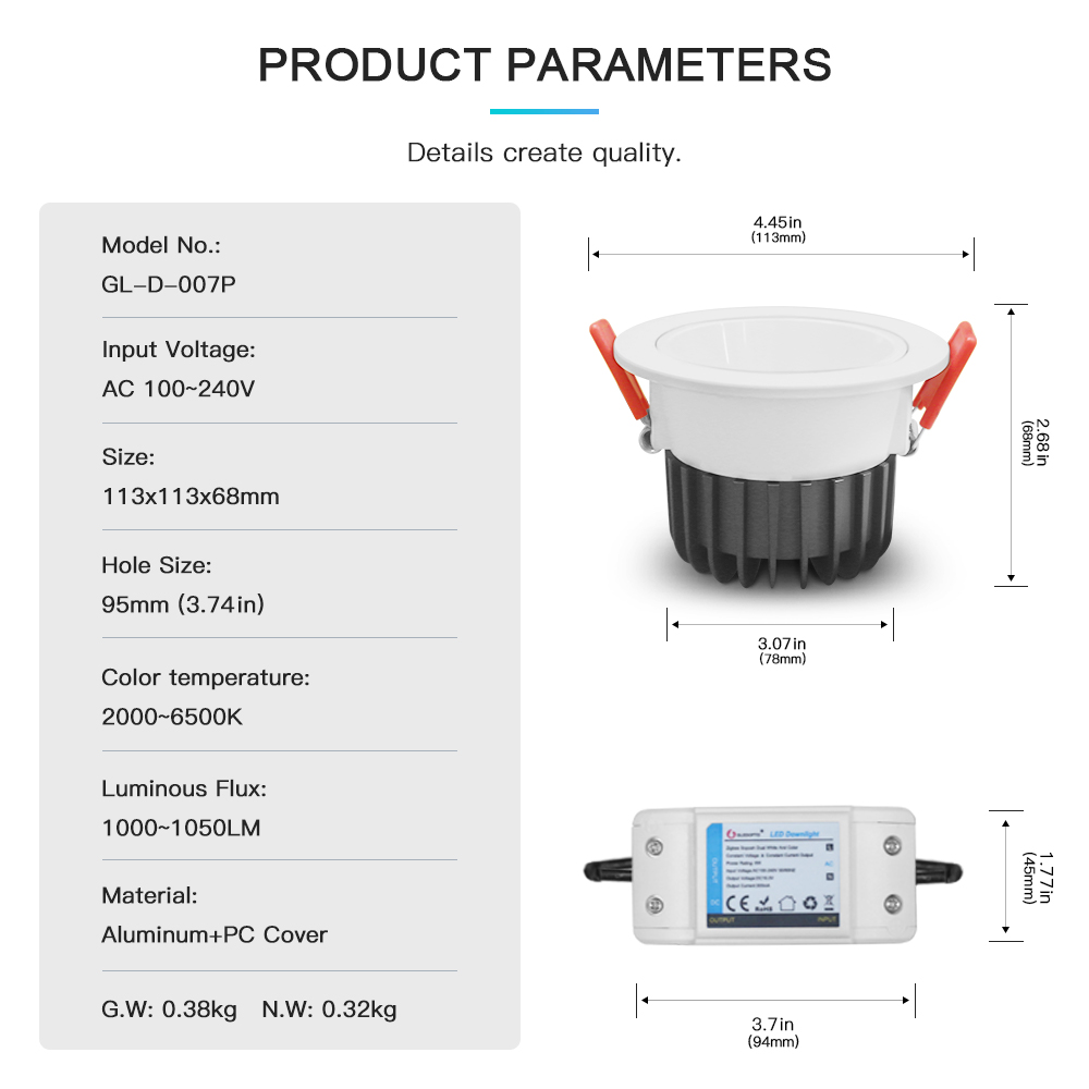 zigbee led downlight