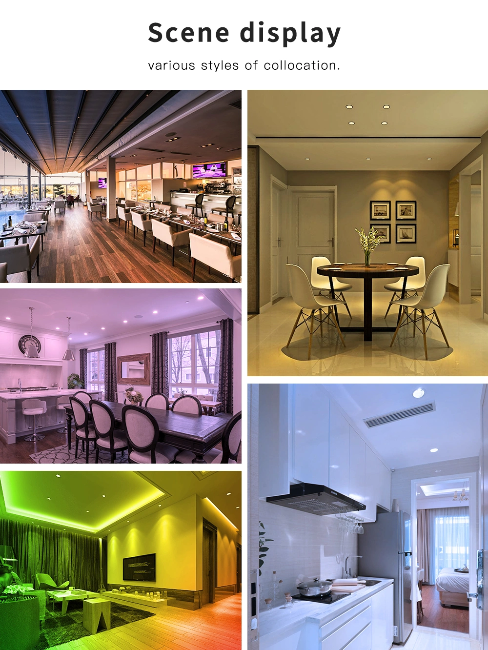smart down light rgb