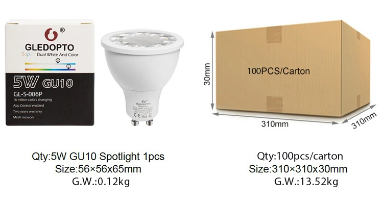 Smart led spotlight GU10