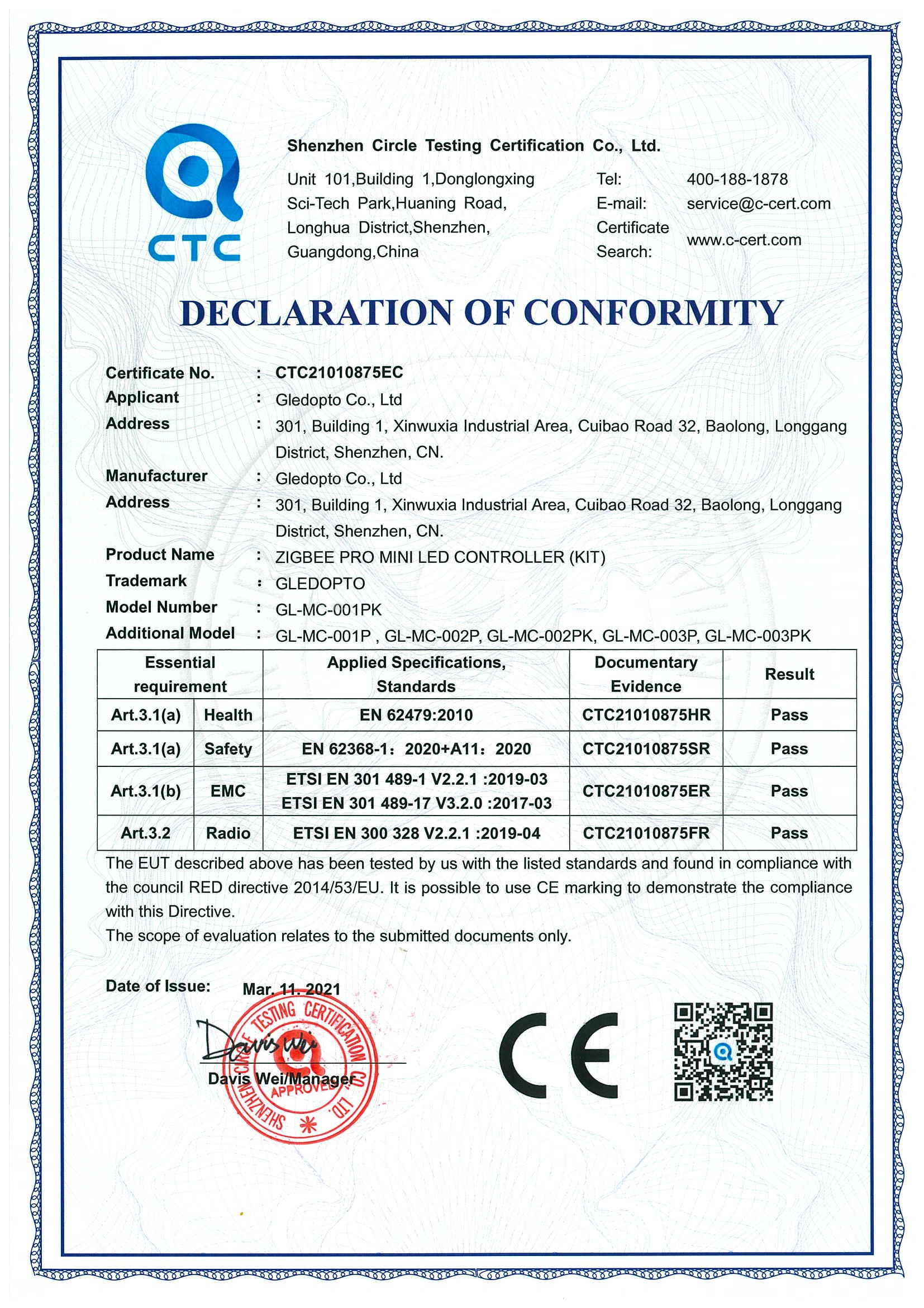 zigbee led controller rgbw