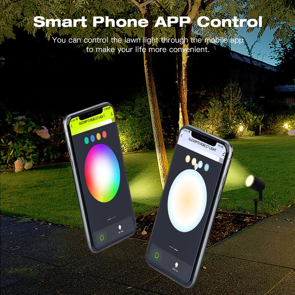 rgb outdoor spotlight