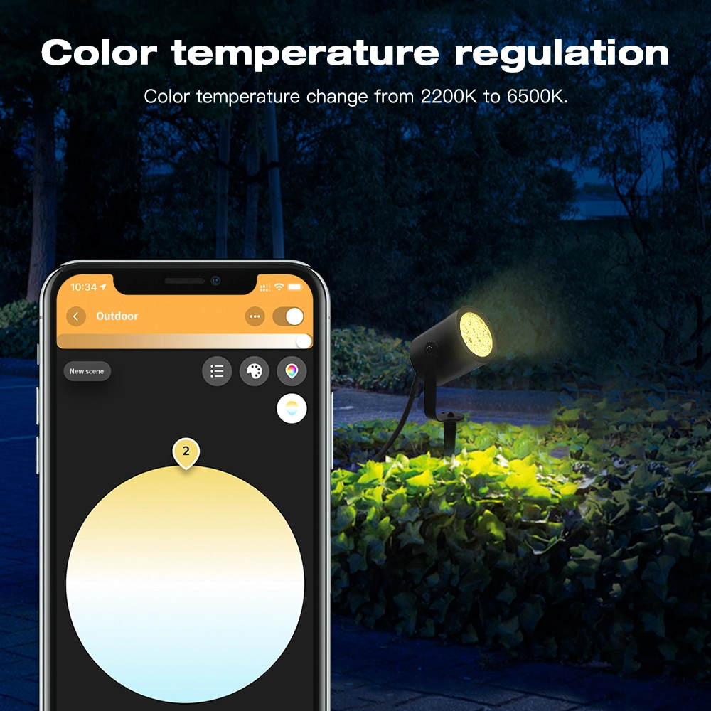 rgb outdoor spotlight