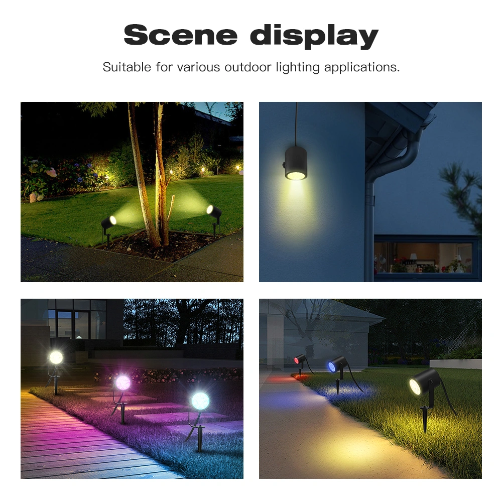 rgb outdoor spotlight