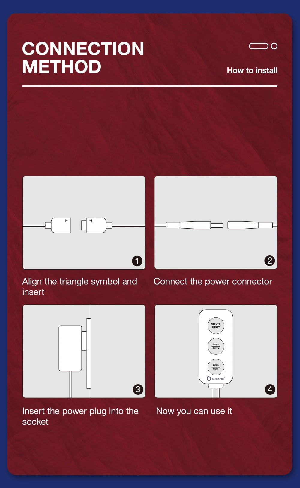 zigbee controller rgbcct led strip kit