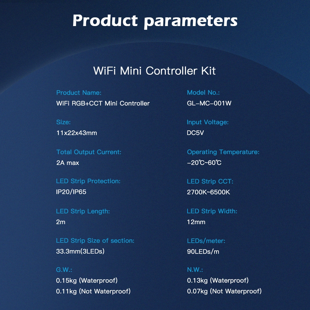 mini wifi led strip controller