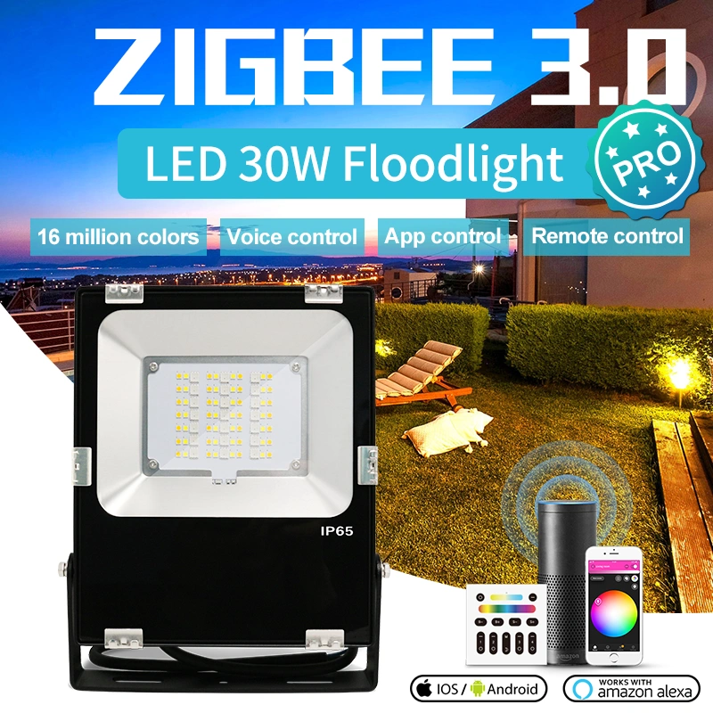 smart outdoor rgb led floodlight