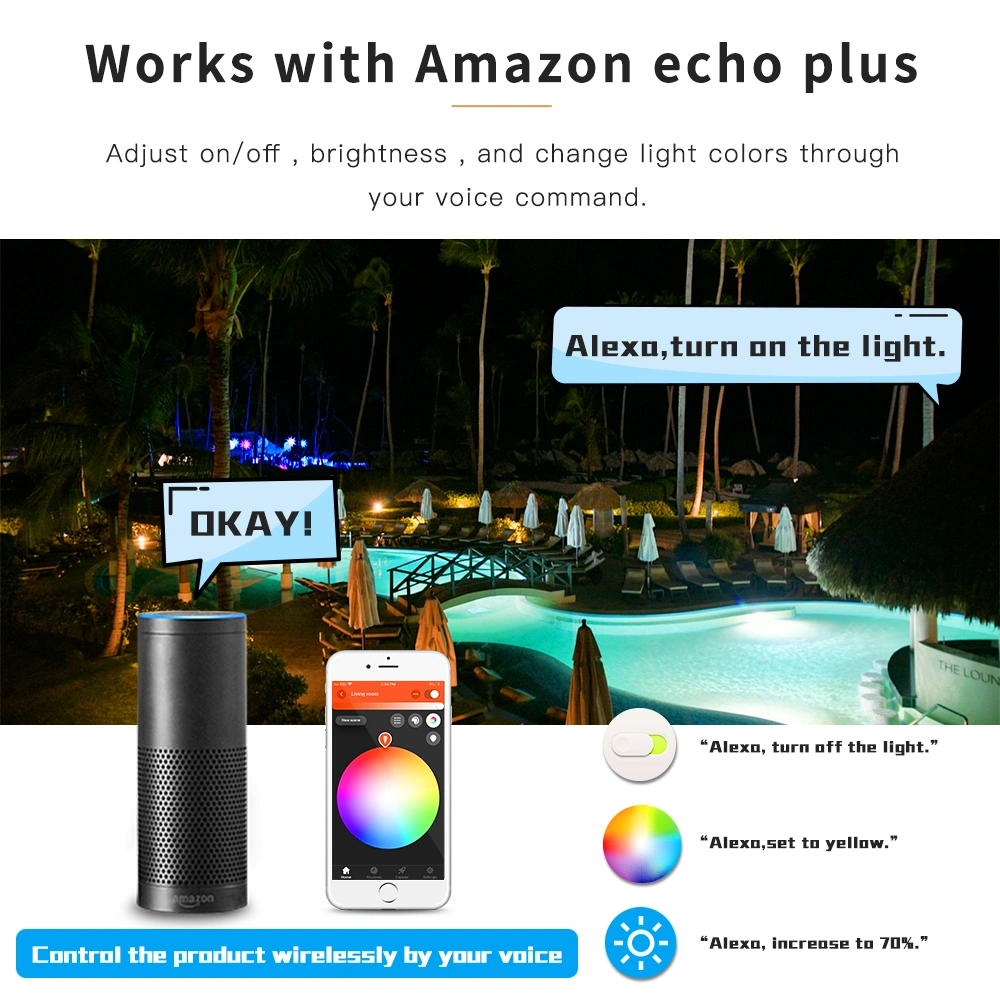 zigbee smart outdoor lighting 400W