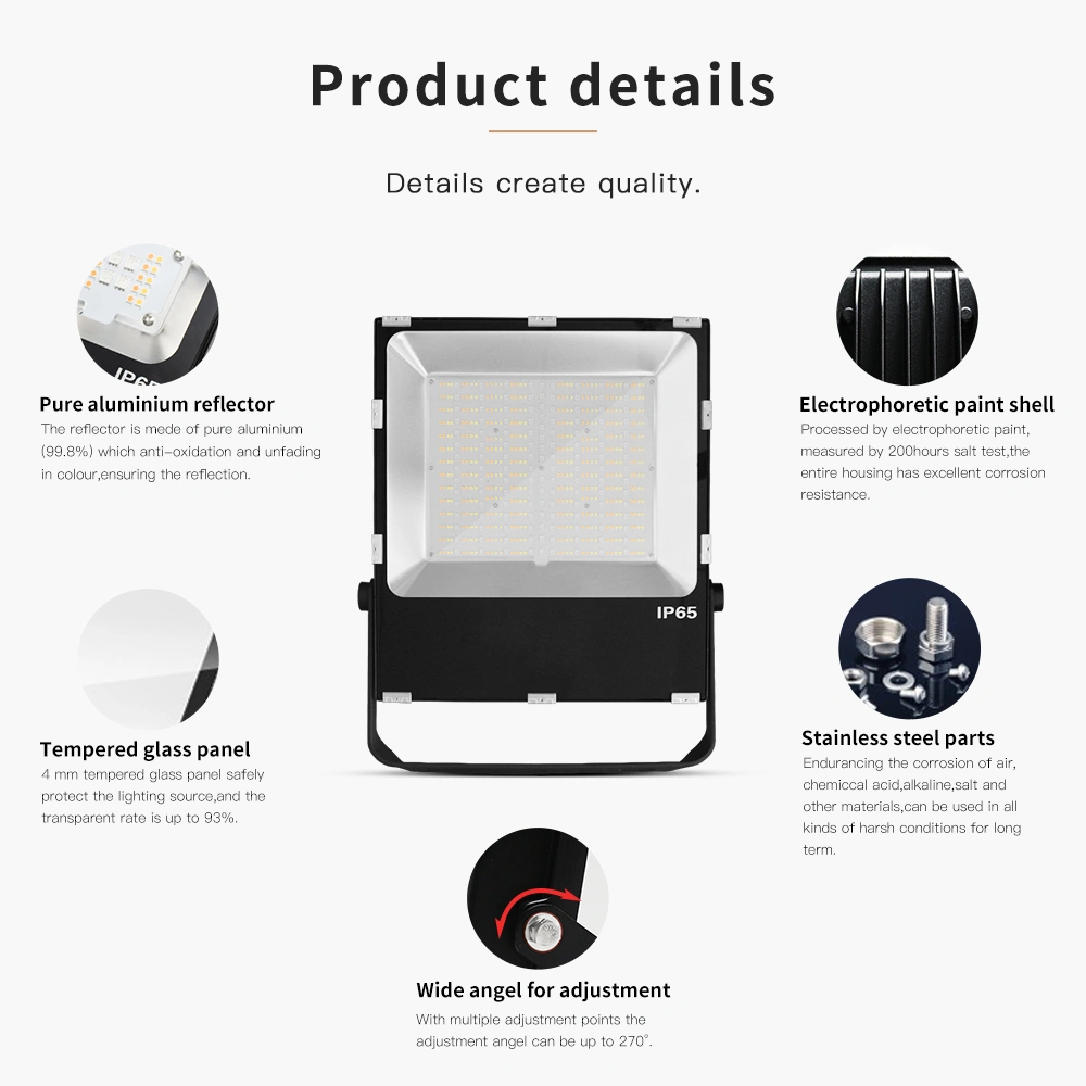 rgb cct led flood light 200W