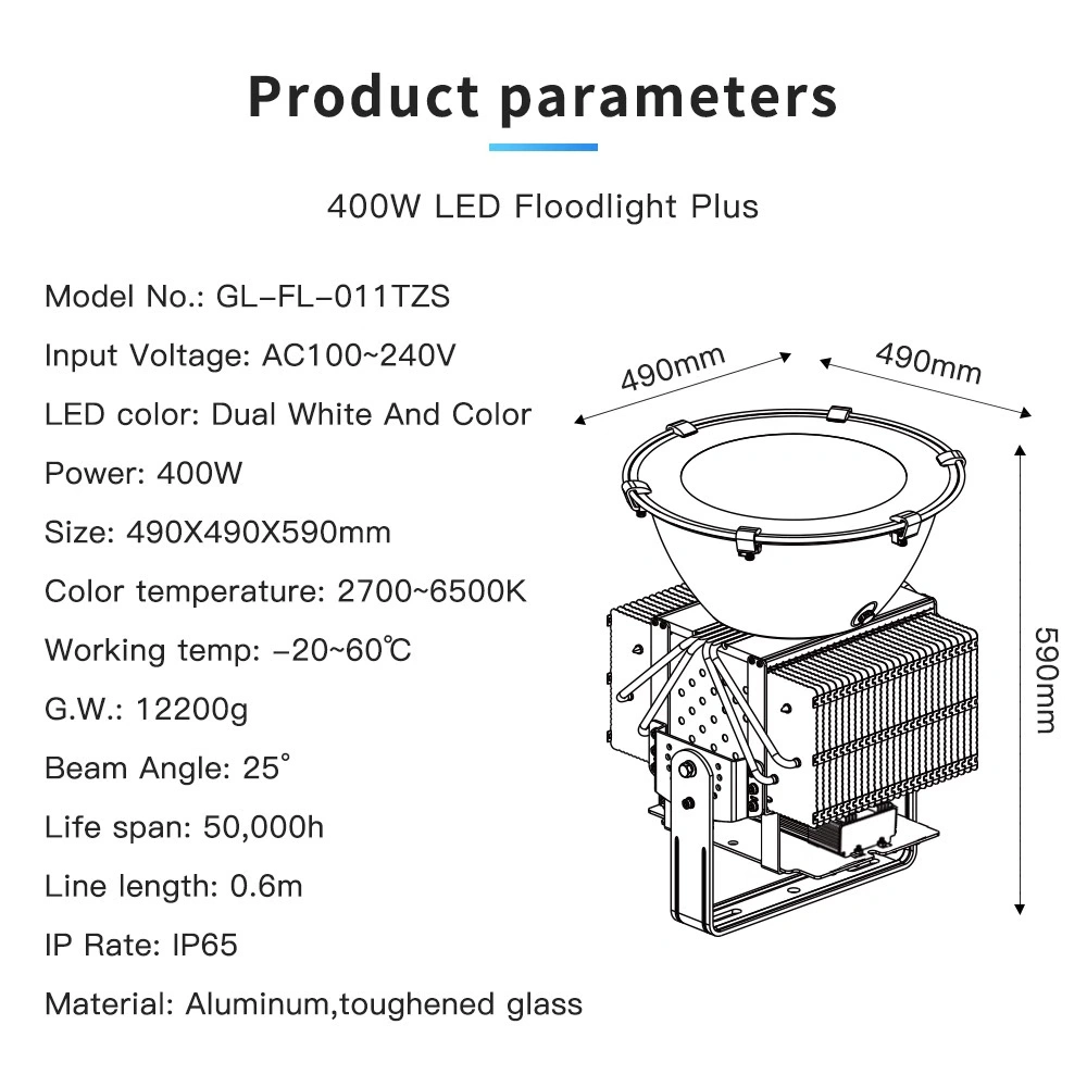 400W rgb outdoor lighting