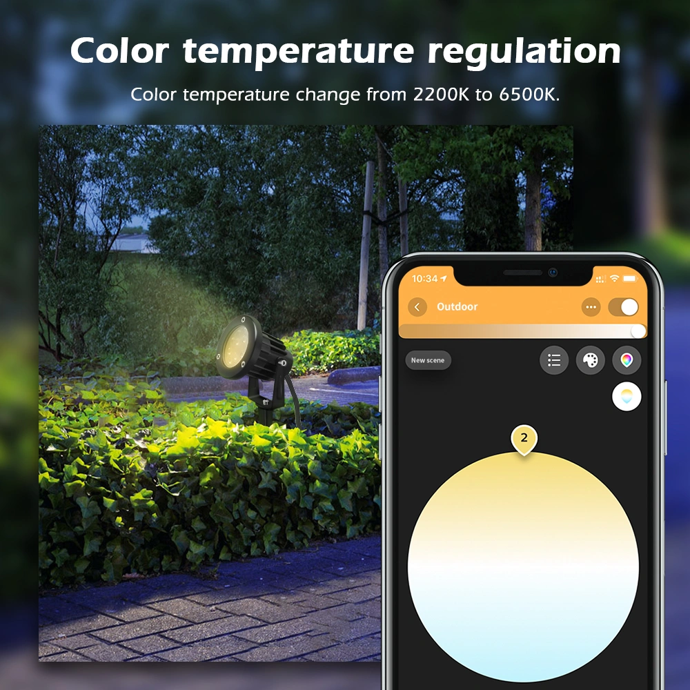 RGB smart outdoor focus light