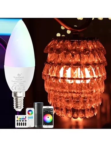 Smart led candle light RGB