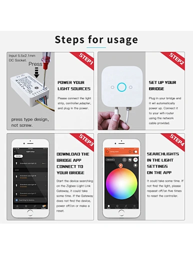 zigbee led controller RGB