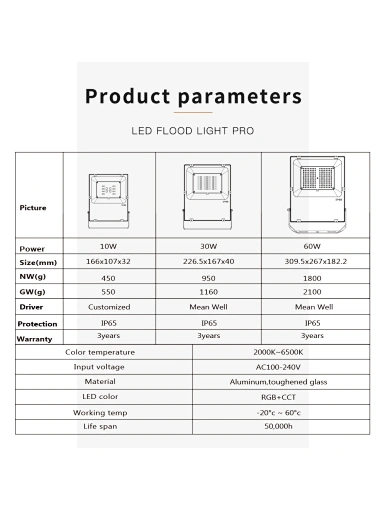 led floodlight rgb 10W