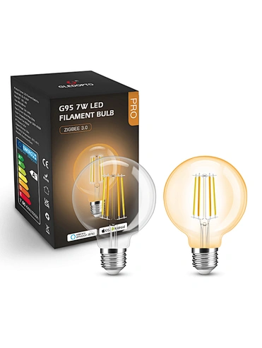 G95 dual white dimming supports SmartThings Hubitat ZigBee smart led bulb filament lamp