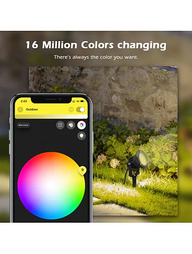 RGB smart outdoor focus light