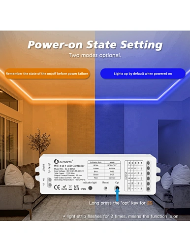 wifi led controller rgbcct