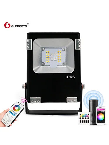 Zigbee Wireless 10W Led Floodlight Remote Control Colored Landscape Garden Lights