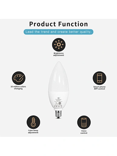 smart zigbee led bulb e14