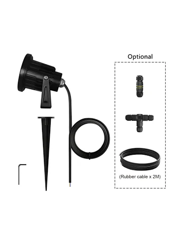 7W Led Garden Light 24V IP65 Smart Zigbee Led Garden Light Waterproof Led Garden Spike Light