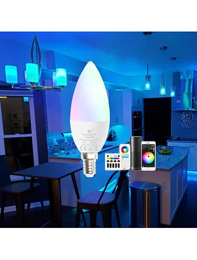 Smart led candle light RGB