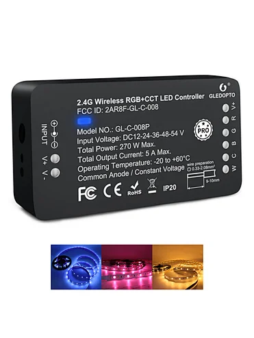 PRO 36V 48V 56V wide voltage led sound programmable controller 12V 24V smart voltage control