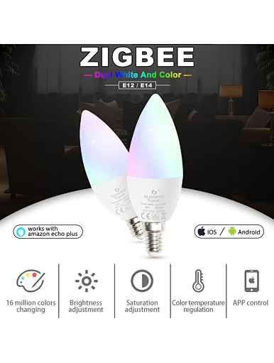 Smart led candle light RGB