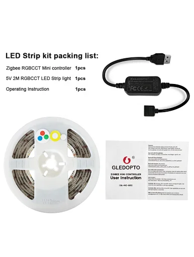 5V usb led strip rgb cct kit