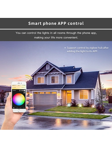 smart zigbee rgb outdoor spotlight