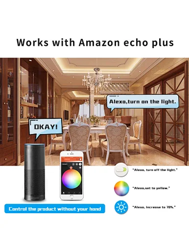 Smart led candle light RGB