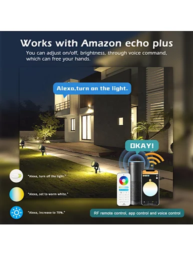 RGB smart outdoor focus light