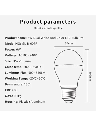 Smart led bulb light