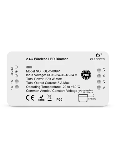 Compatible With Zigbee And 2.4G Rf Dc12-54V Smart Led Dimmer Controller