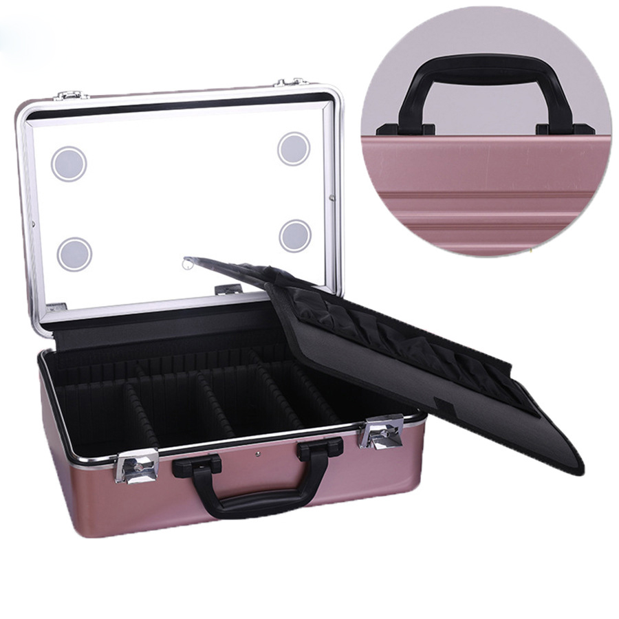 16 inch portable makeup case with Lighted Mirror