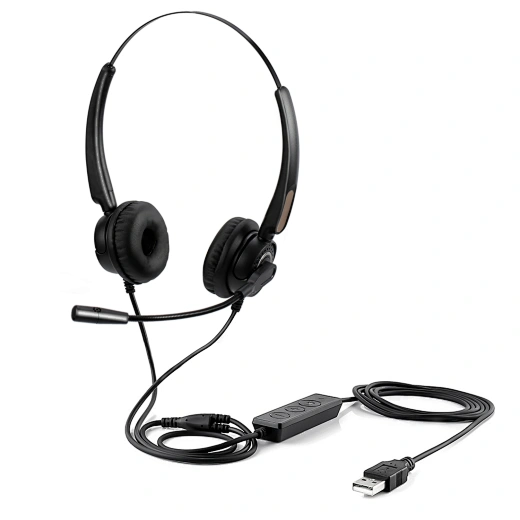 Call center headset factory wholesale and OEM customization, VH520D call center headset is the best B2B sales style in 2022