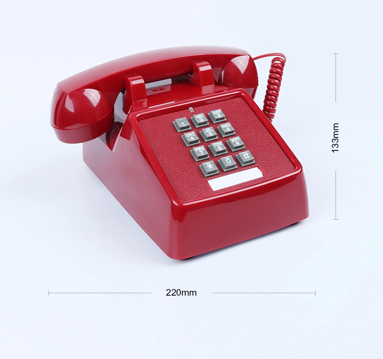 Cheeta Antique Telephone CT-N8020 Red, Shenzhen Cheeta Technology Co., Ltd., is a professional telephone and headset manufacturer in China . Provide telephone,call center headset, bluetooth headset wholesale and OEM.