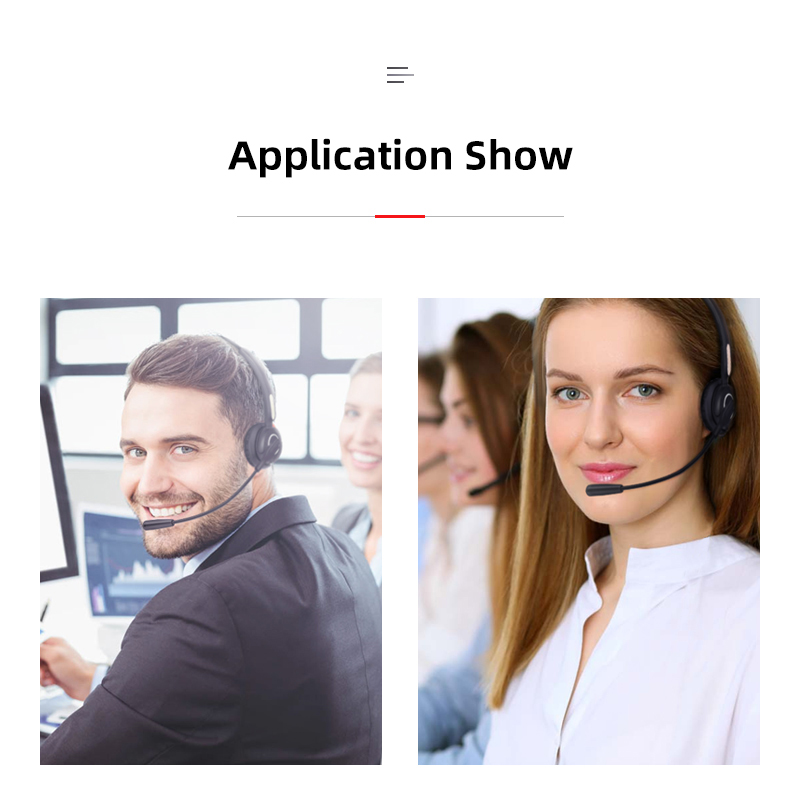 High Quality Office Wireless Headphone Call Center Headset For Telephone Operator