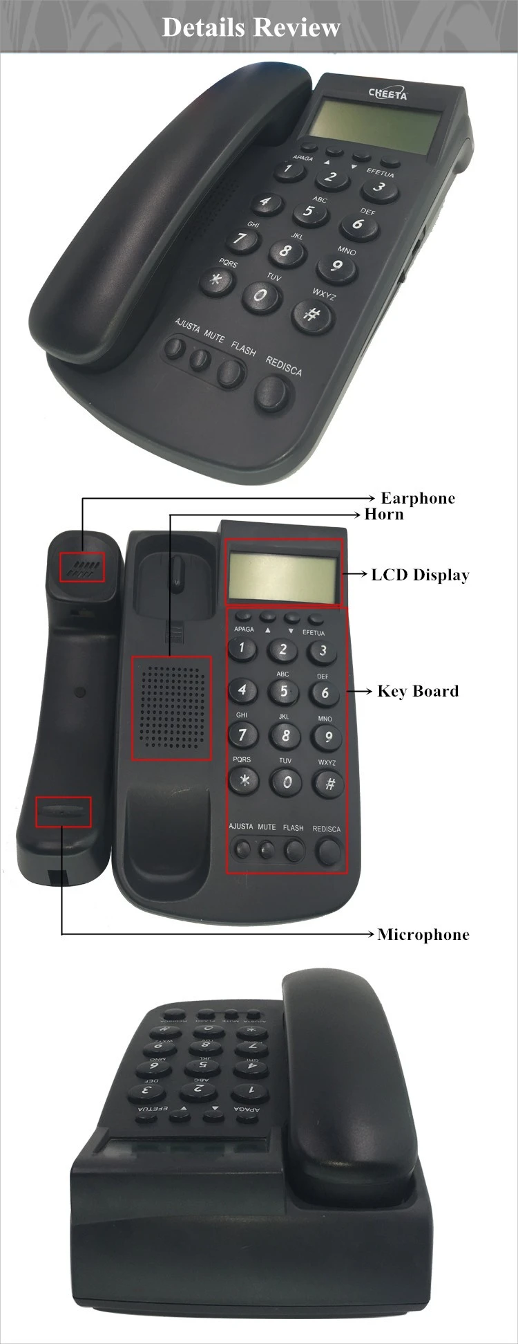 Shenzhen Cheeta Technology Co., Ltd. is a professional Caller ID Telephone manufacturer in China . Provide wholesale and OEM of Caller ID Telephone.