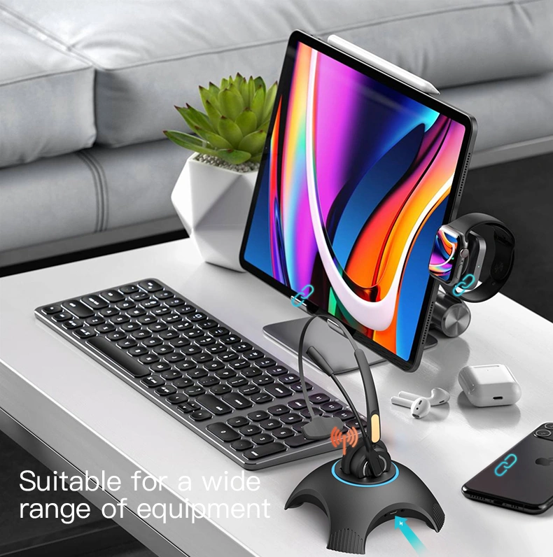 All-in-one wireless Bluetooth call center headset + charging base,Call Center Headset Manufacturer