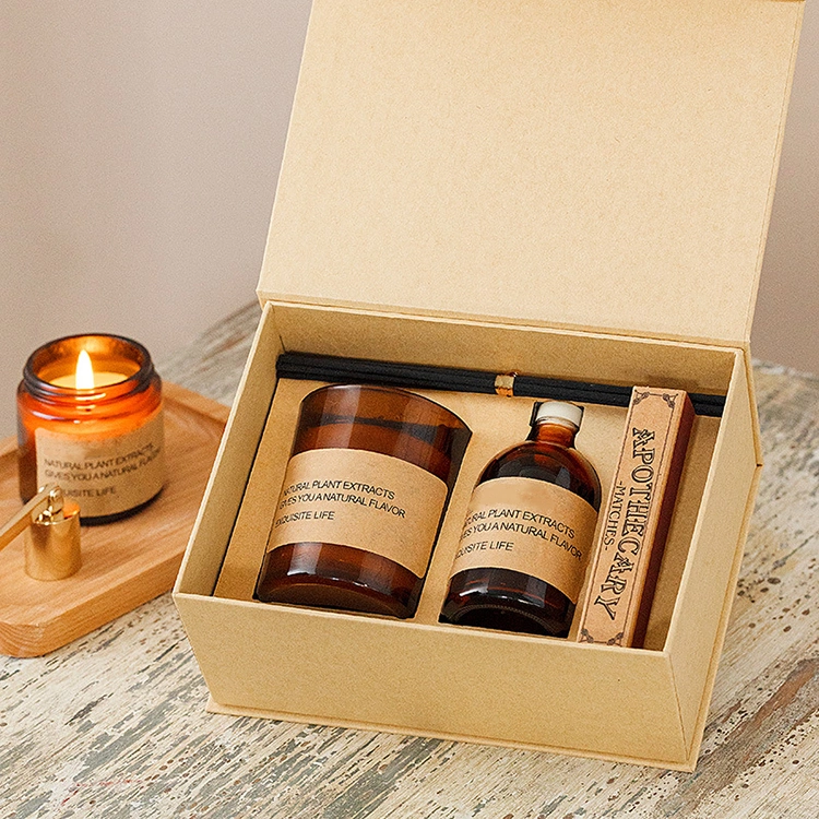 reed diffuser and candle set