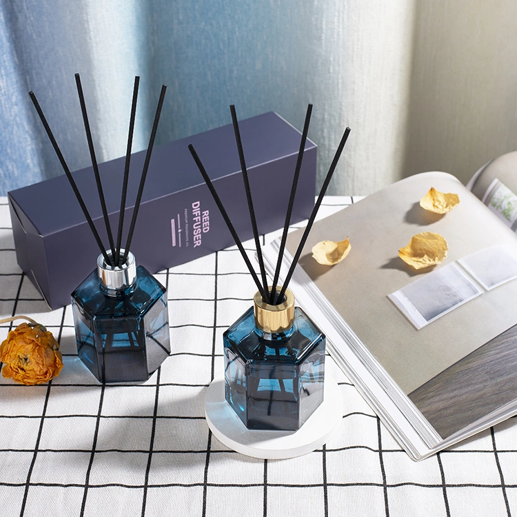 hexagonal diffuser glass bottle