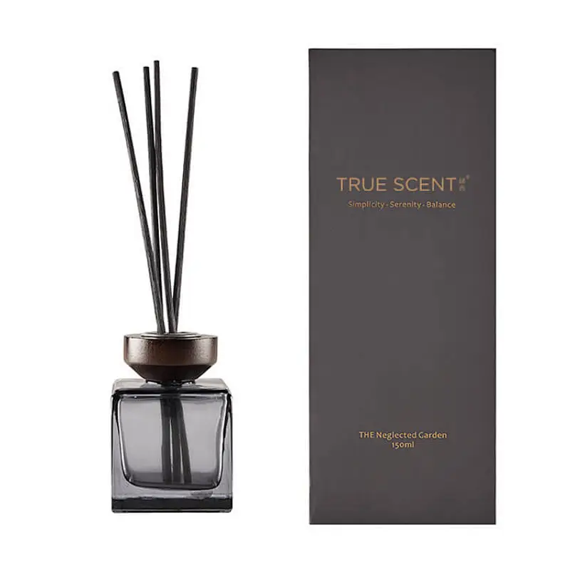 square diffuser glass bottle