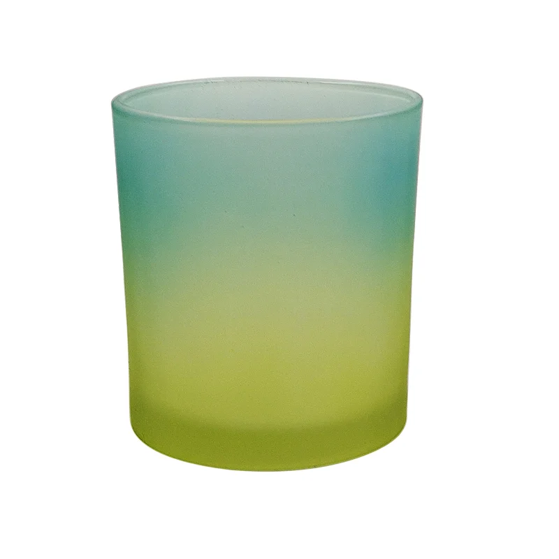 gradient candle jar