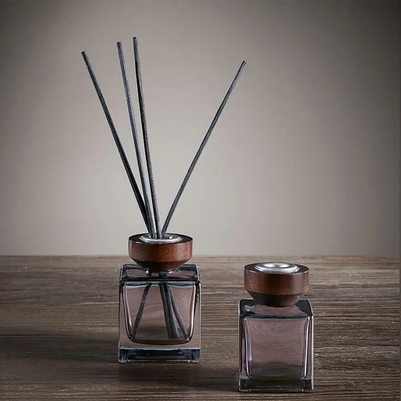 square diffuser glass bottle