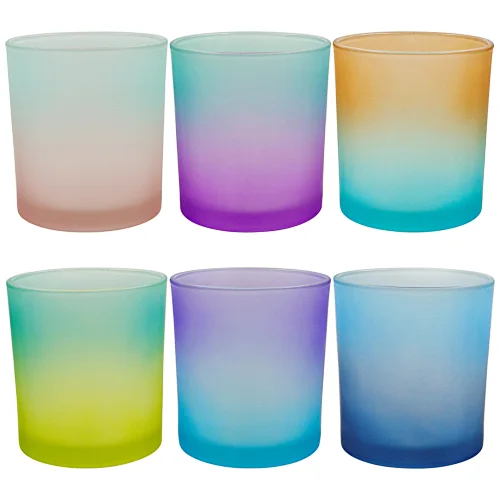 gradient candle jar